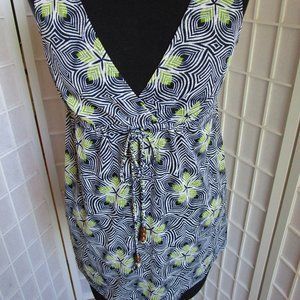 Tropical Floral Swimsuit Cover Up
